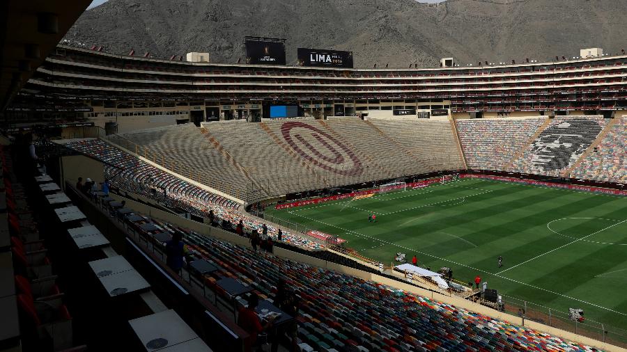 Estádio Monumental de Lima, onde o Corinthians encara o Sport Huancayo  - Henry Romero/Reuters