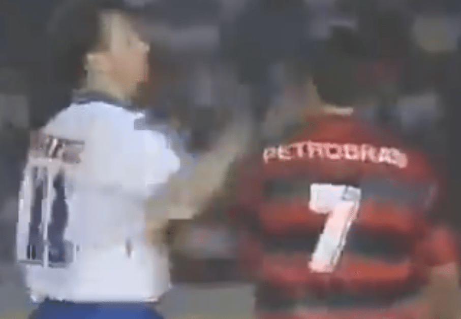 Briga entre Edmundo e Flavio Zandoná em 1995