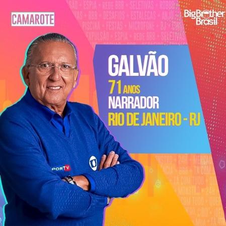 Galvão Bueno brinca sobre possibilidade de participar do BBB 22 - Reprodução/Twitter