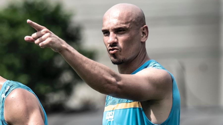 Maicon em treino do Santos - Ivan Storti/Santos FC