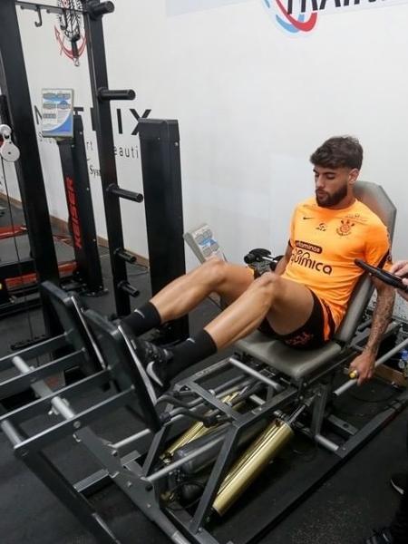 Yuri Alberto faz academia no primeiro dia de treino como jogador do Corinthians - Rodrigo Coca/Ag. Corinthians