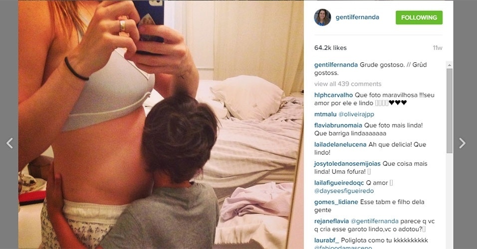 Fernanda Gentil está grávida de sete meses - Reprodução/Instagram