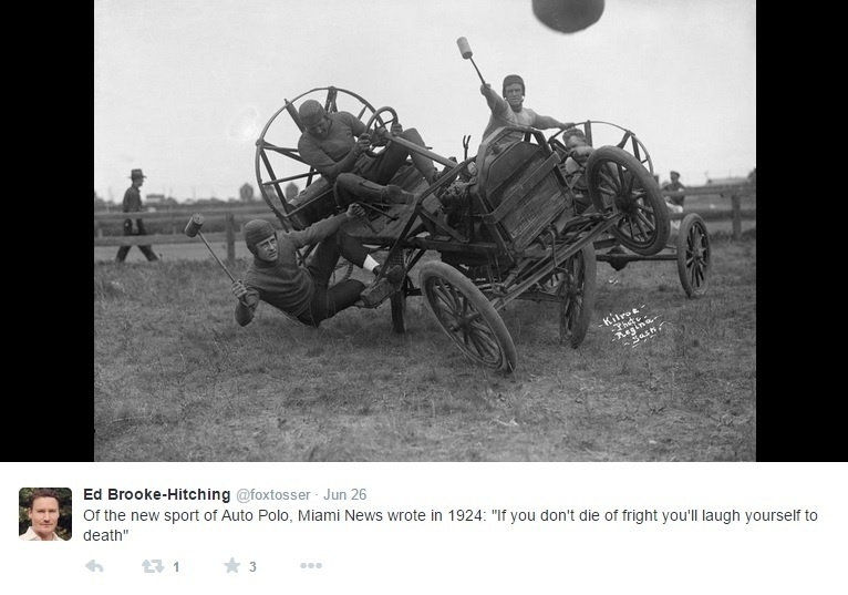 Os acidentes do autopolo - Reprodução/Twitter