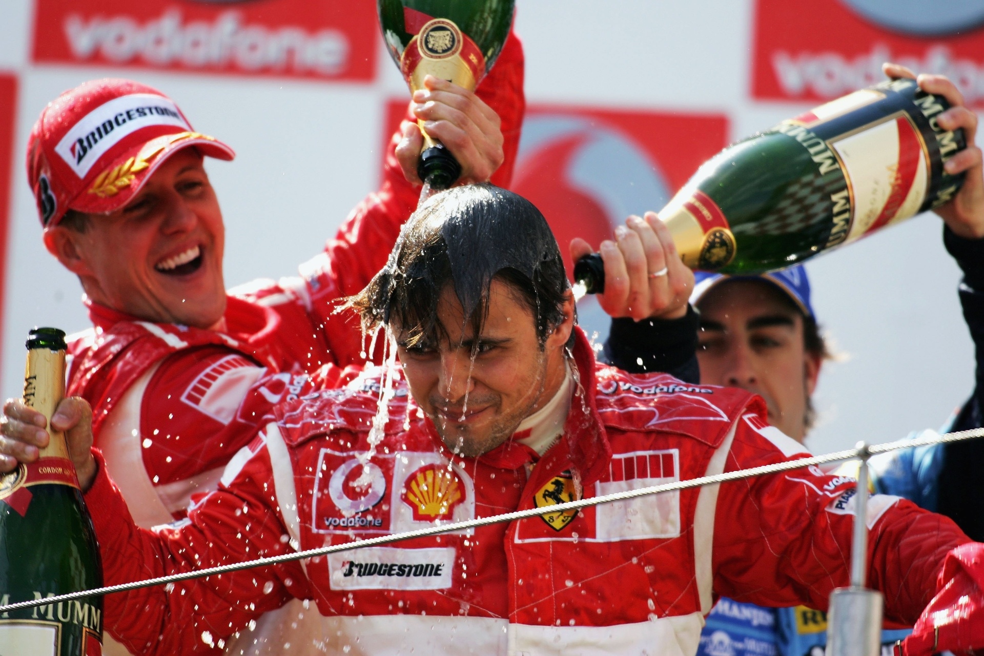 No dia 7 de maio de 2006, Massa chegou ao pódio pela primeira vez - Bryn Lennon/Getty Images