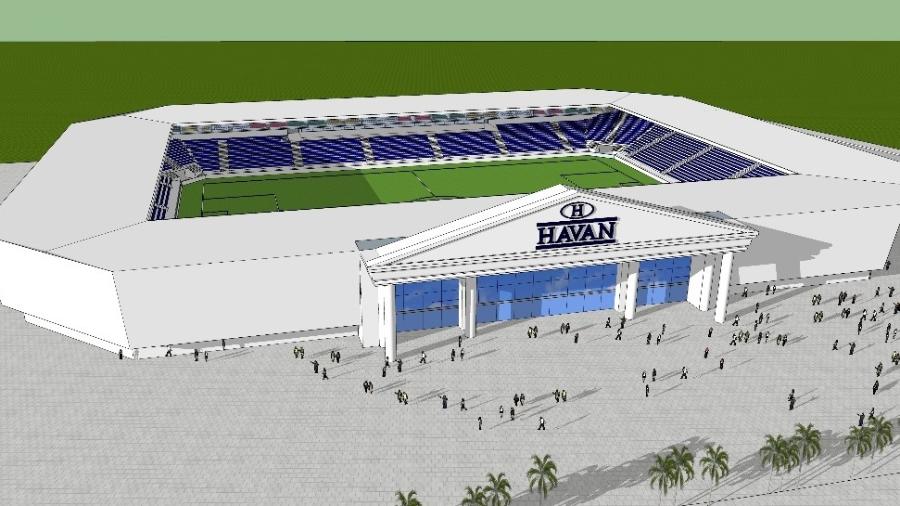 Projeto da Arena Havan, em Brusque-SC - Divulgação