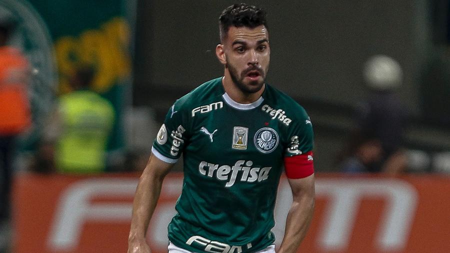 Bruno Henrique em ação com a camisa do Palmeiras - Miguel Schincariol/Getty Images