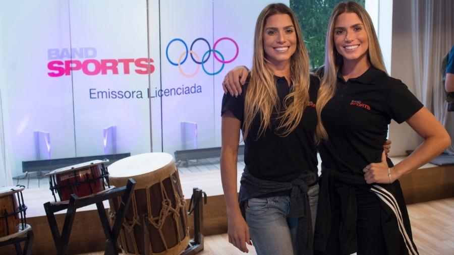 Bia e Branca Feres, as gêmeas do nado sincronizado, vão comentar a Olimpíada no BandSports - Carlos Reinis/BandSports