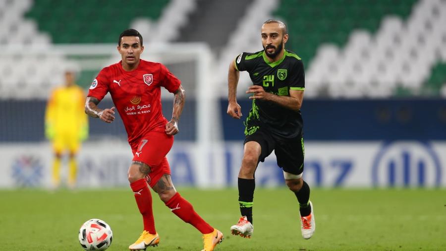 Dudu, durante partida do Al Duhail, do Qatar, contra o Al-Taawoun, da Arábia Saudita, pela Liga dos Campeões da Ásia - Divulgação/Al Duhail