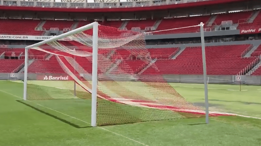 Rede do Beira-Rio, estádio do Inter, muda para "véu de noiva" - Reprodução