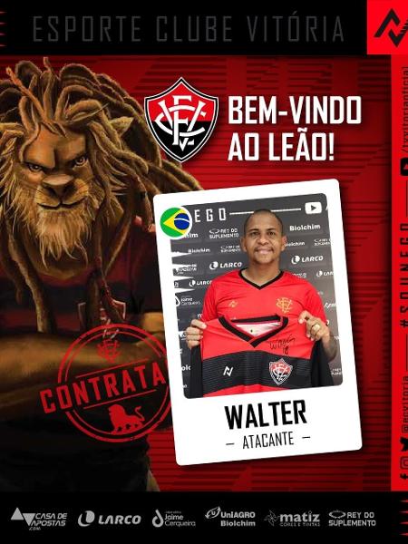 Walter é anunciado como reforço do Vitória após 16 anos  - Instagram