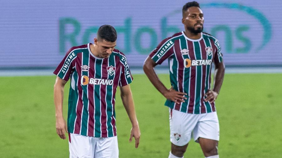 Antes destaques, Nino e Luccas Claro vivem dificuldades na defesa do Fluminense nos últimos jogos - MAGA JR/ESTADÃO CONTEÚDO