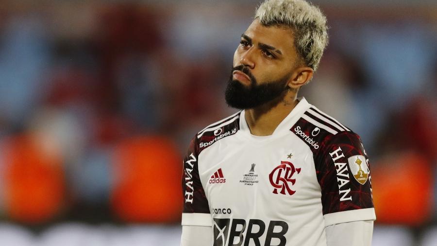 Gabigol lamenta após derrota do Flamengo na final da Libertadores contra o Palmeiras - REUTERS