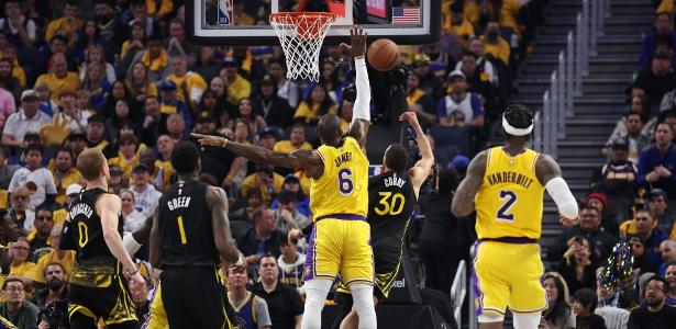 Sob as ordens de LeBron, Lakers trituram Warriors e vão às finais do Oeste, nba