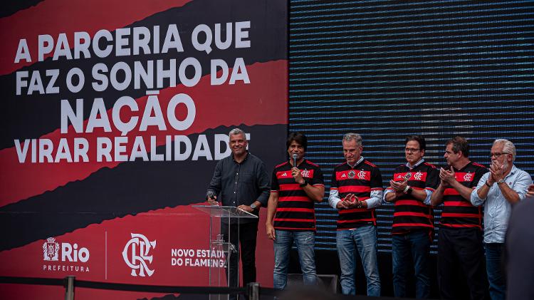 Eduardo Paes viabilizou terreno para construção do estádio do Flamengo