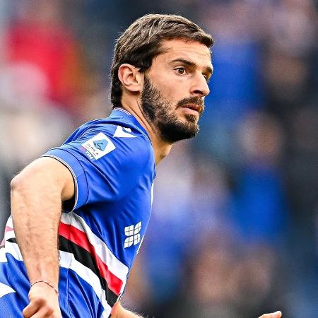 O zagueiro grego Marios Oikonomou em ação pela Sampdoria, da Itália