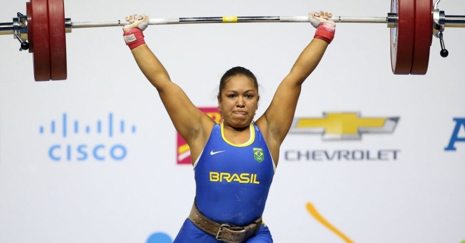 Jaqueline Ferreira em ação no Pan de Toronto. A brasileira conquistou a medalha de bronze na categoria até 75 kg