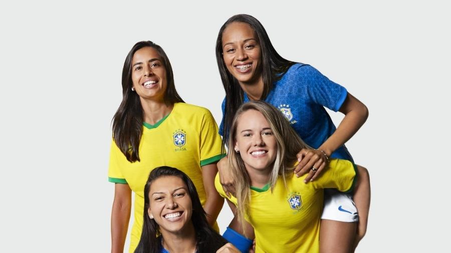Camisa da seleção brasileira feminina é destaque no mercado nacional durante a Copa do Mundo 2019, na França - divulgação/Nike