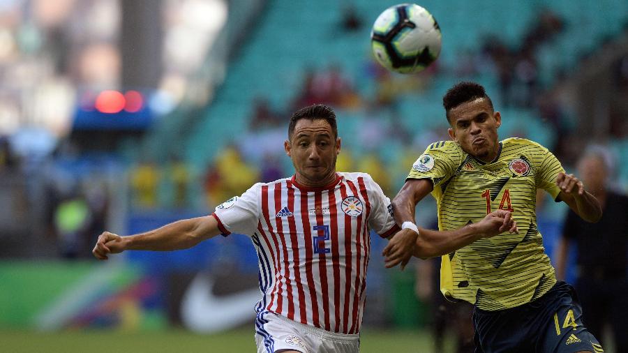 Ivan Piris, do Paraguai, jogou contra Everton na Libertadores, pelo Libertad - Juan Mabromata/AFP