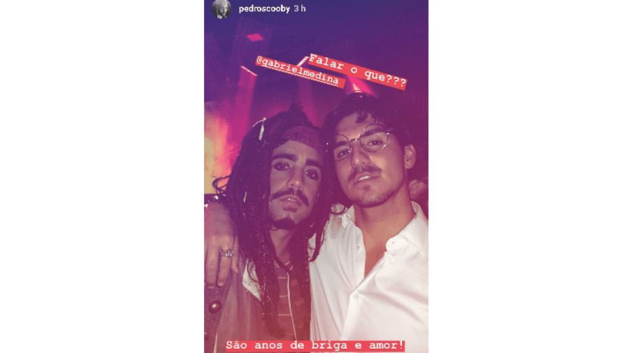 Pedro Scooby e Gabriel Medina - Reprodução/Instagram