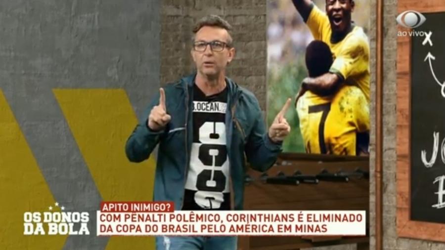 Neto critica arbitragem por eliminação do Corinthians e cobra diretoria - Reprodução/Band