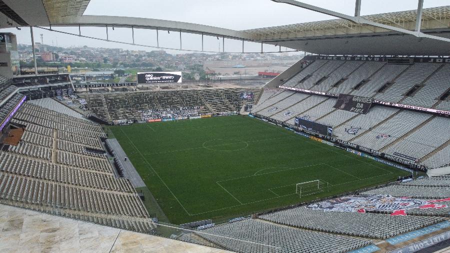 Foto panorâmica da Neo Química Arena, o estádio do Corinthians - Marcello Zambrana/AGIF