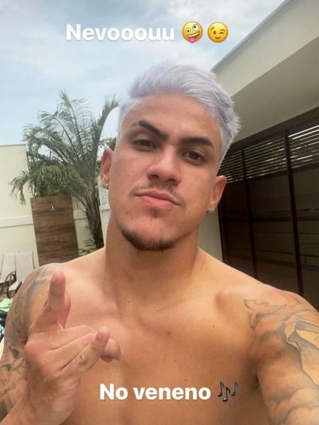 Pedro descolore cabelo após título pelo Flamengo - Reprodução/Instagram