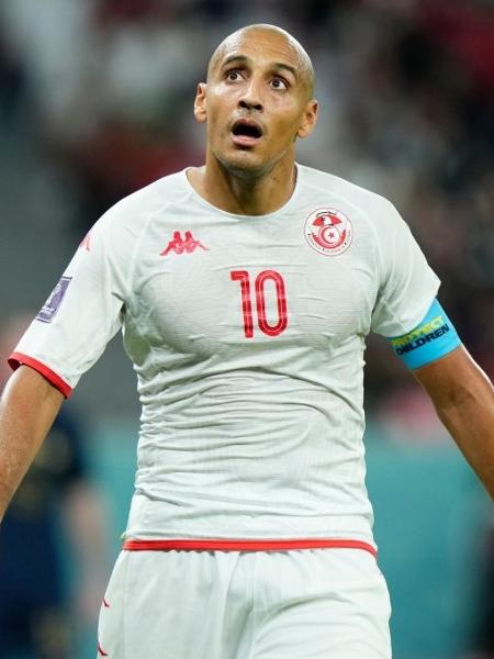 Khazri em ação pela Tunísia durante partida contra a França na Copa - Jose Breton/Pics Action/NurPhoto via Getty Images
