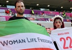 Iranianas denunciam espiões do país nas arquibancadas da Copa do Qatar - GIUSEPPE CACACE/AFP