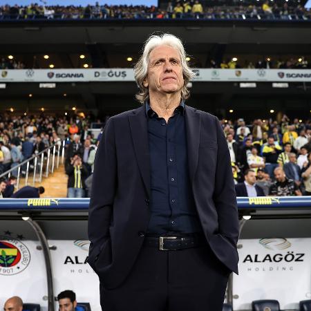 Jorge Jesus em partida entre Fenerbahce e Istanbulspor pelo Campeonato Turco. - Anadolu Agency/Anadolu Agency via Getty Images