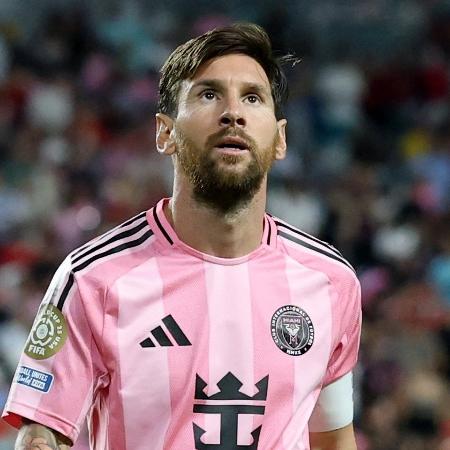 Messi durante jogo entre Inter Miami e Al Ahly no Mundial de Clubes Messi durante jogo entre Inter Miami e Al Ahly no Mundial de Clubes