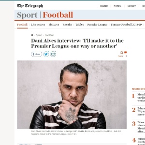 Entrevista Daniel Alves - Reprodução - Reprodução