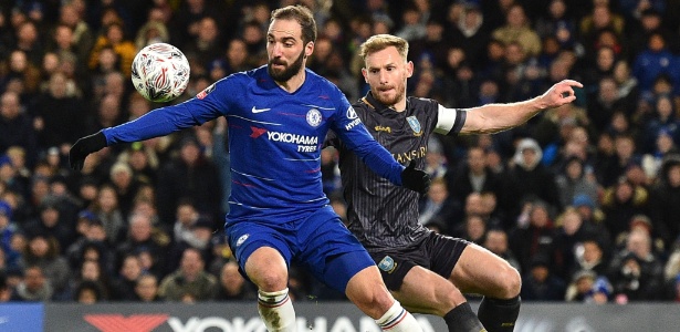 Higuaín estreia pelo Chelsea - GLYN KIRK/AFP - GLYN KIRK/AFP