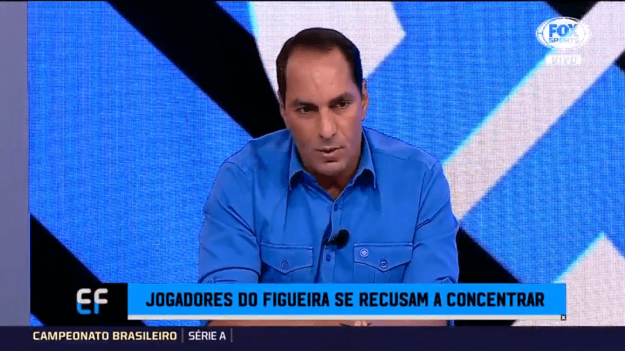 Edmundo no programa "Expediente Futebol", do Fox Sports - Reprodução/Fox Sports