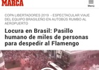 Jornal espanhol confunde torcidas de Flamengo e Náutico - Reprodução/Marca