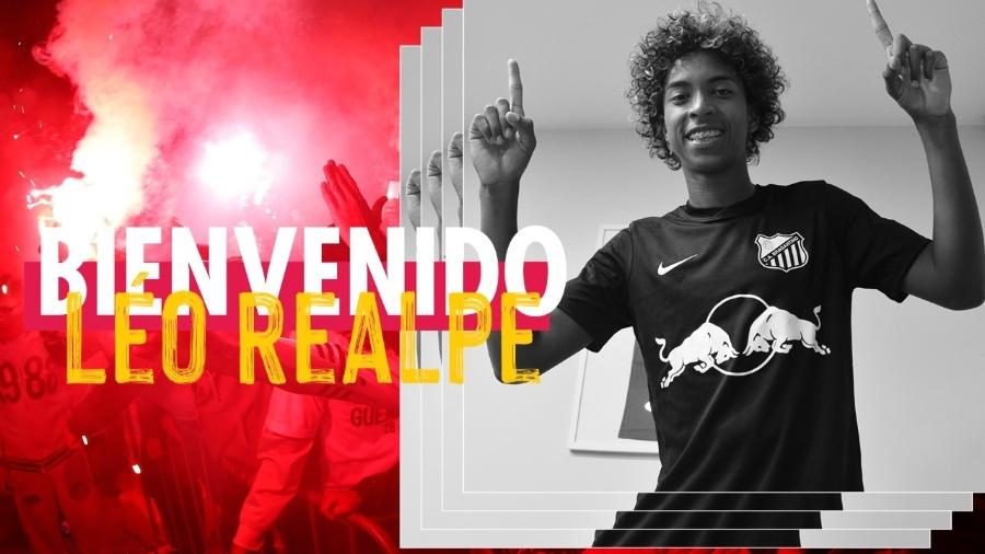 Red Bull Bragantino anunciou a contratação de Leo Realpe - Divulgação/Red Bull Bragantino