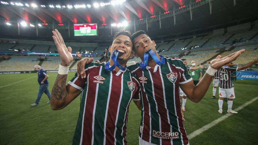 Marcos Paulo e Evanílson fazem melhor dupla do Fluminense em 2020, mas não têm titularidade garantida - Lucas Mercon/Fluminense FC