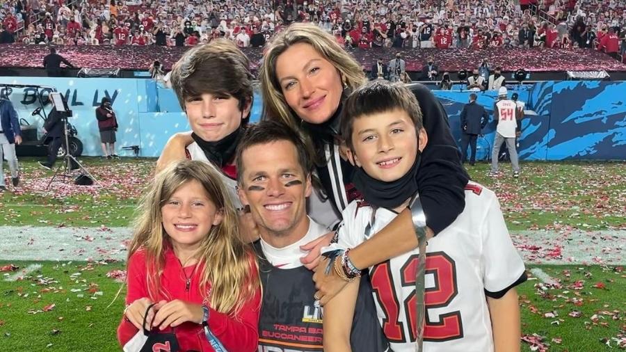 Gisele publicou foto da família após Super Bowl - Reprodução/Instagram @gisele