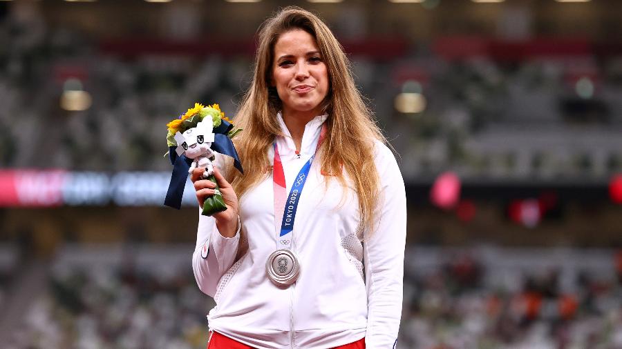 Maria Andrejczyk, medalha de prata no lançamento do dardo nos Jogos Olímpicos de Tóquio - REUTERS