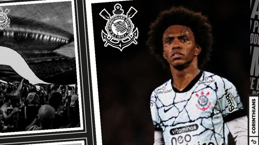 Meio-campista Willian é anunciado como reforço do Corinthians - Divulgação/SCCP