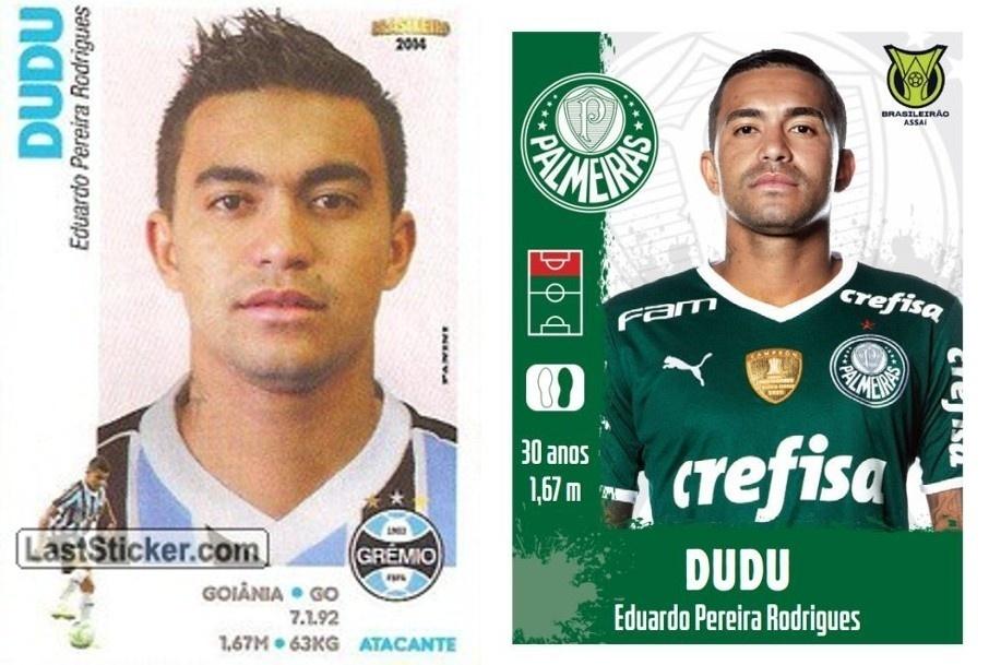 Antes e depois no álbum do Brasileirao - Dudu - Reprodução