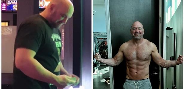 Dana White viraliza ao mostrar 'antes e depois' de transformação