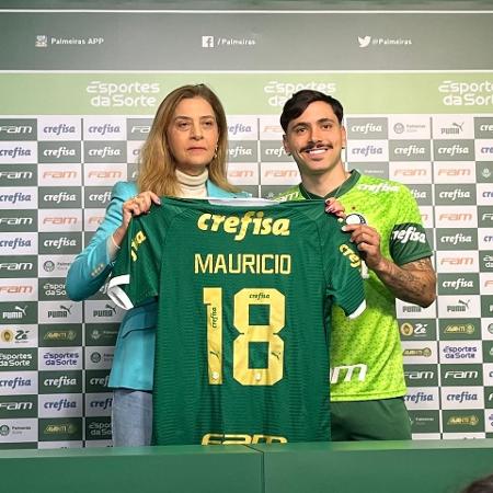 Maurício é o novo camisa 18 do Palmeiras e foi apresentado nesta segunda-feira (8) na Academia de Futebol - Flavio Latif/UOL