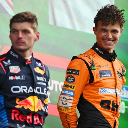 Max Verstappen e Lando Norris brigam pelo título da F-1 2024 - Rudy Carezzevoli/Getty Images