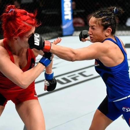 Carla Esparza foi a primeira campeã feminina do peso-palha do UFC