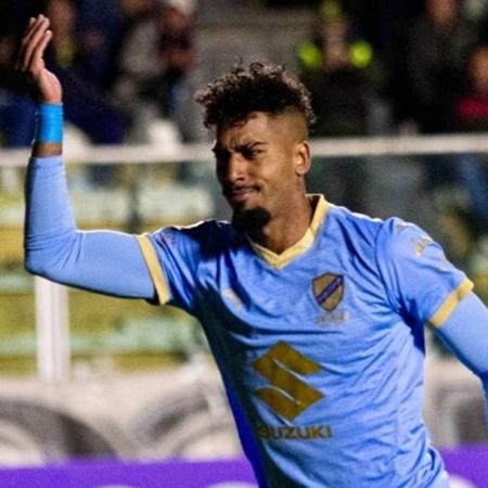 Fábio Gomes comemora gol marcado pelo Bolívar na Libertadores - Divulgação/Bolívar