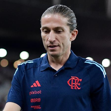 Filipe Luis, técnico Flamengo, durante jogo contra o Botafogo-PB Filipe Luis, técnico Flamengo, durante jogo contra o Botafogo-PB