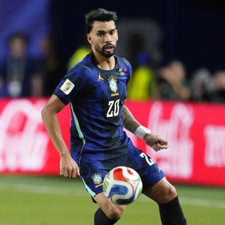 Lucas Paquetá em ação durante Brasil x Haiti pela Copa do Mundo