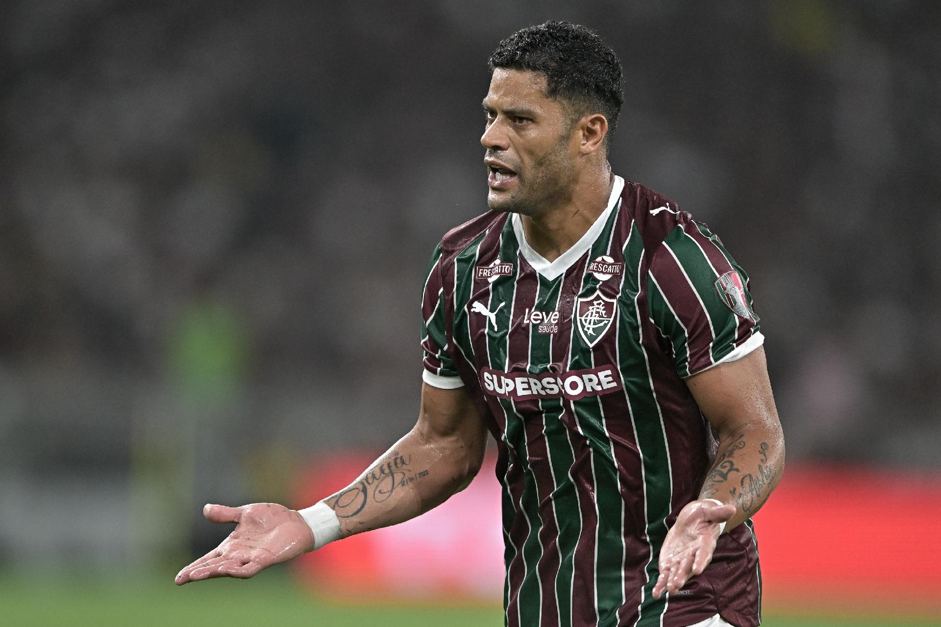 Hulk, do Fluminense, reclama durante partida contra o Palmeiras, pela Libertadores - undefined