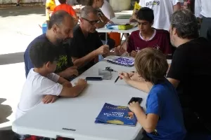 Encontro de colecionadores de figurinhas — Museu do Futebol