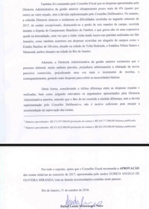 Conselho Fiscal dá parecer favorável às contas de Eurico - Divulgação - Divulgação